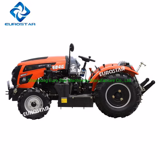 Tractor de huerta 4WD 50HP, pequeño Tractor agrícola de cuatro ruedas, Tractor de jardín, Tractor para caminar, Mini Tractor para maquinaria agrícola, máquina Es5048g CE
